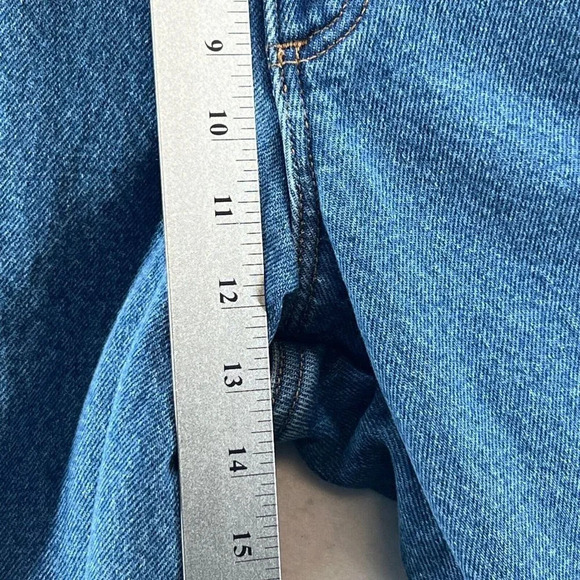 LL Bean Jeans Mens Sz 40 x 29 Fleece Lined Classic Fit Medium Washed Denim Blue - Picture 10 of 11